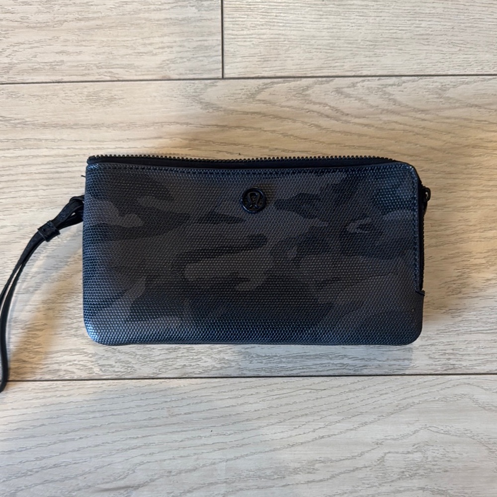Lululemon Athletica Black Camo Wallet